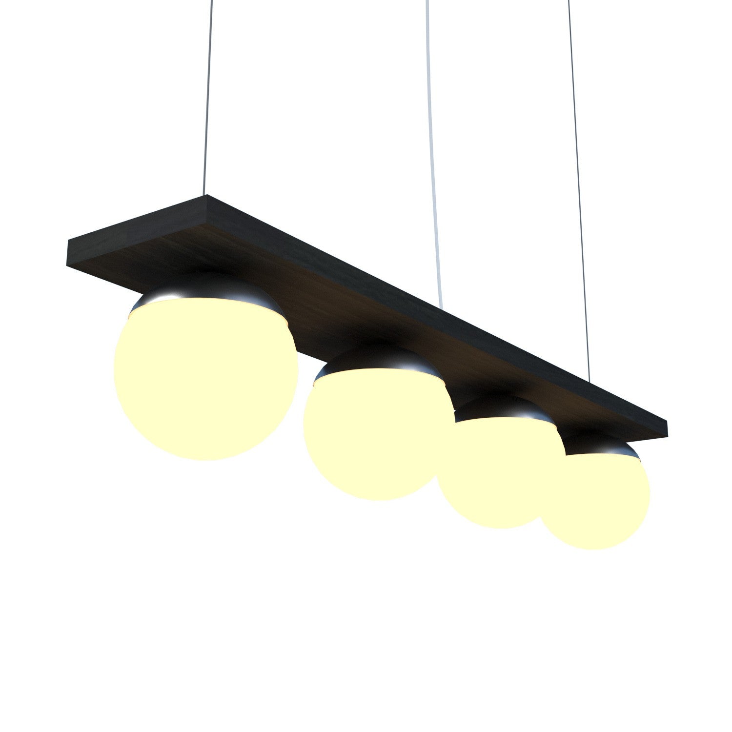 Accord Lighting - 623.46 - Four Light Pendant - Sfera - Organic Black