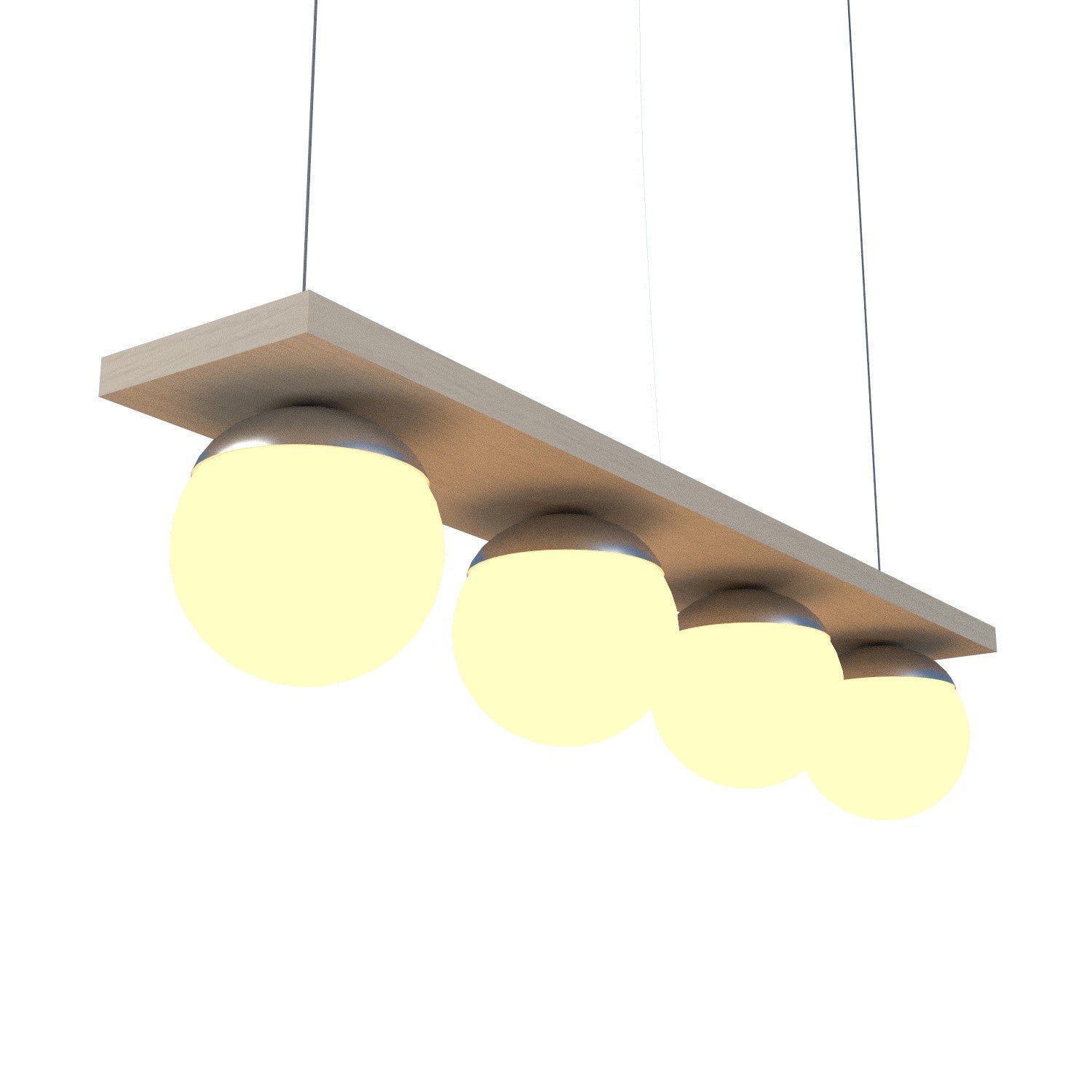 Accord Lighting - 623.48 - Four Light Pendant - Sfera - Organic Cappuccino