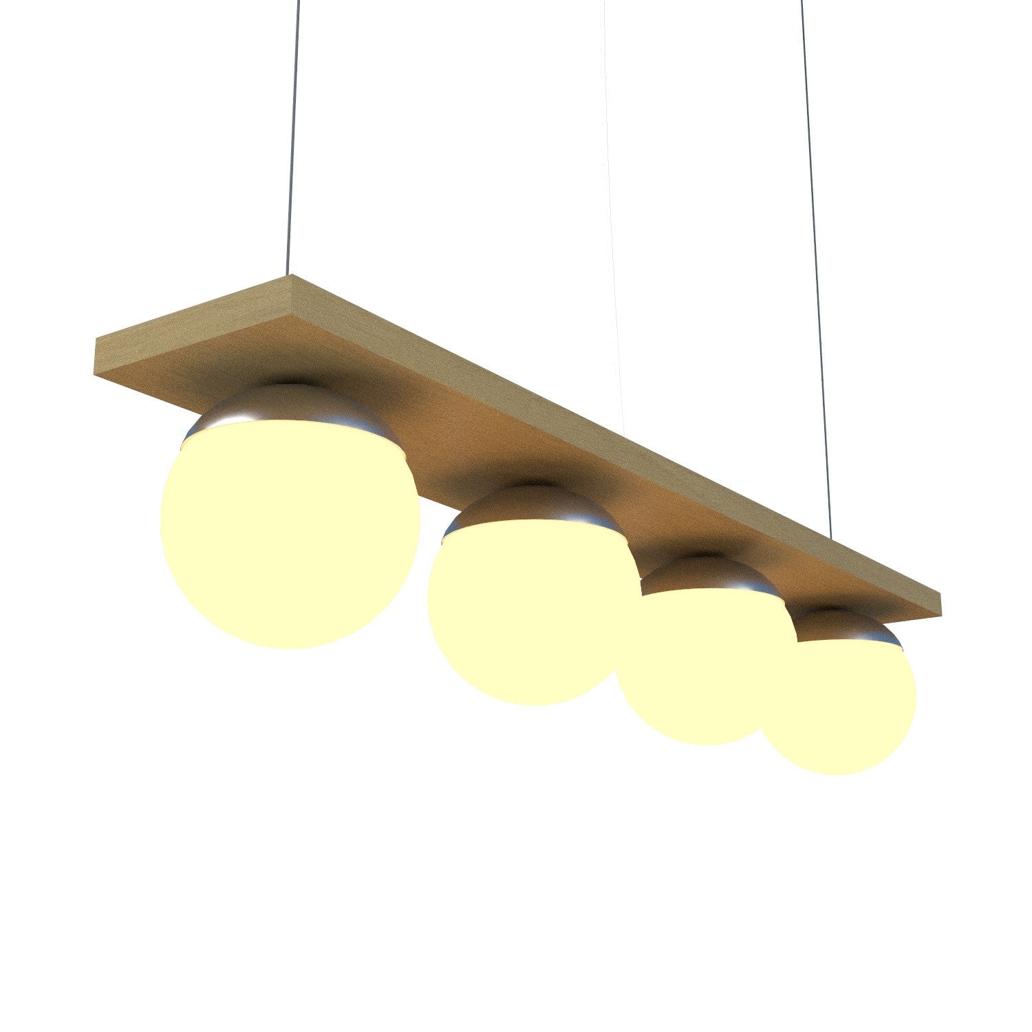 Accord Lighting - 623.49 - Four Light Pendant - Sfera - Organic Gold