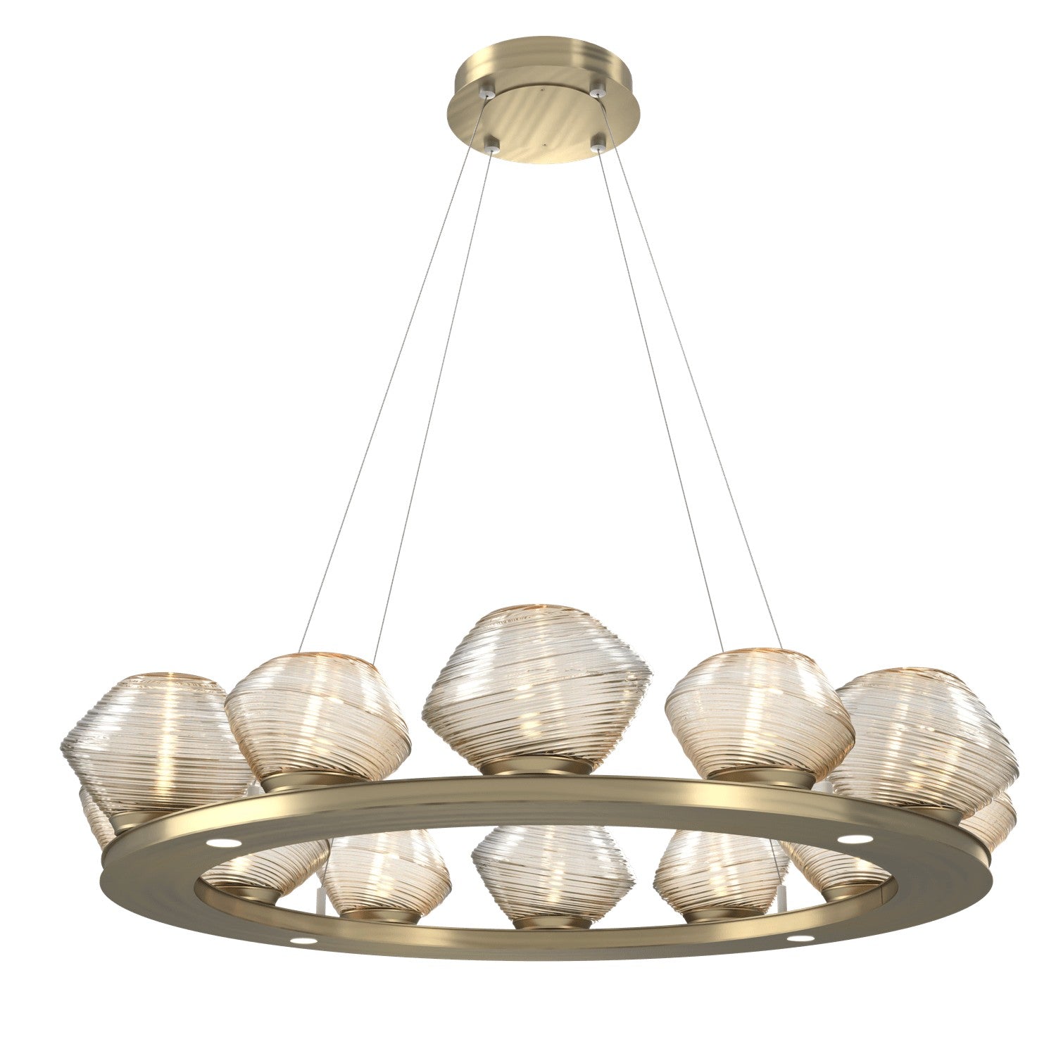 Hammerton Studio - CHB0089-0C-HB-A-CA1-L1 - LED Chandelier - Mesa - Heritage Brass