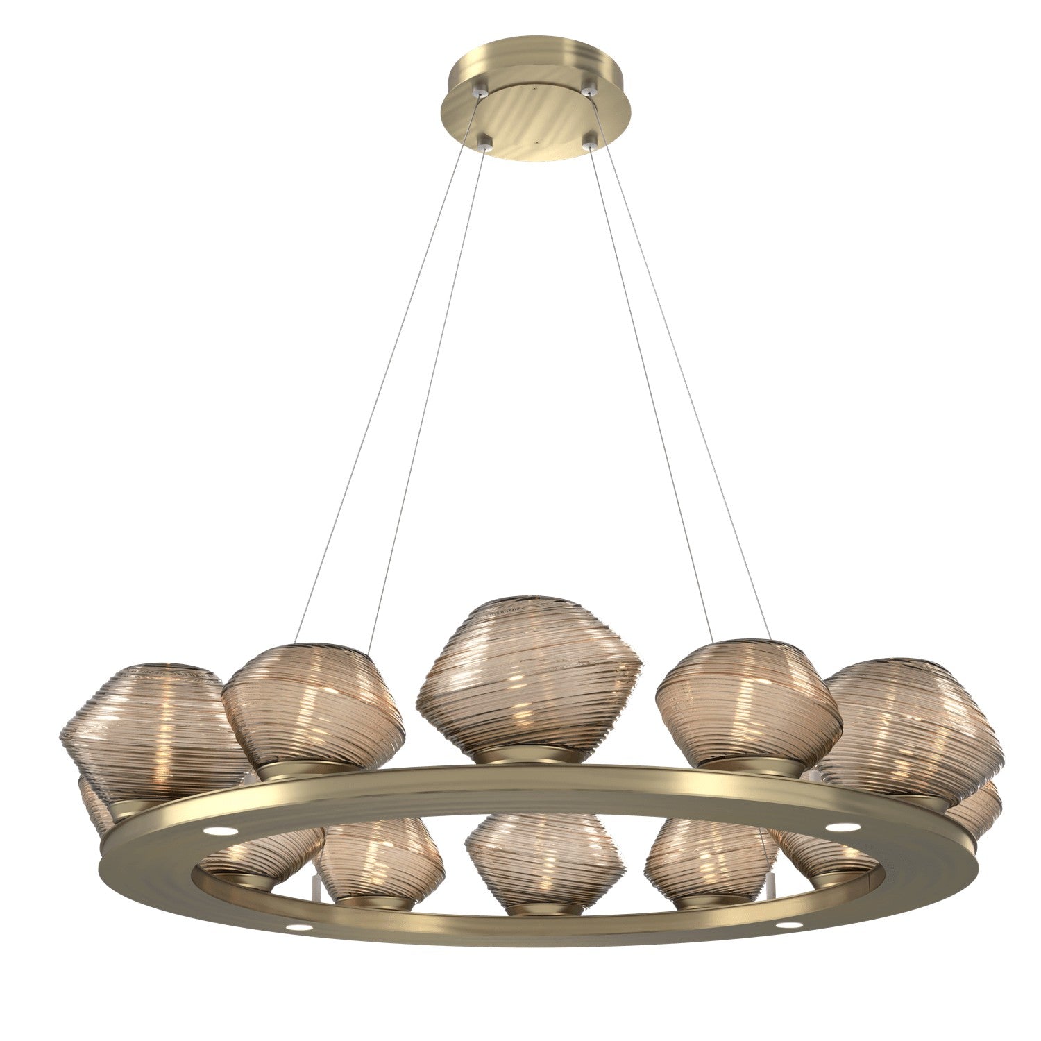 Hammerton Studio - CHB0089-0C-HB-B-CA1-L1 - LED Chandelier - Mesa - Heritage Brass