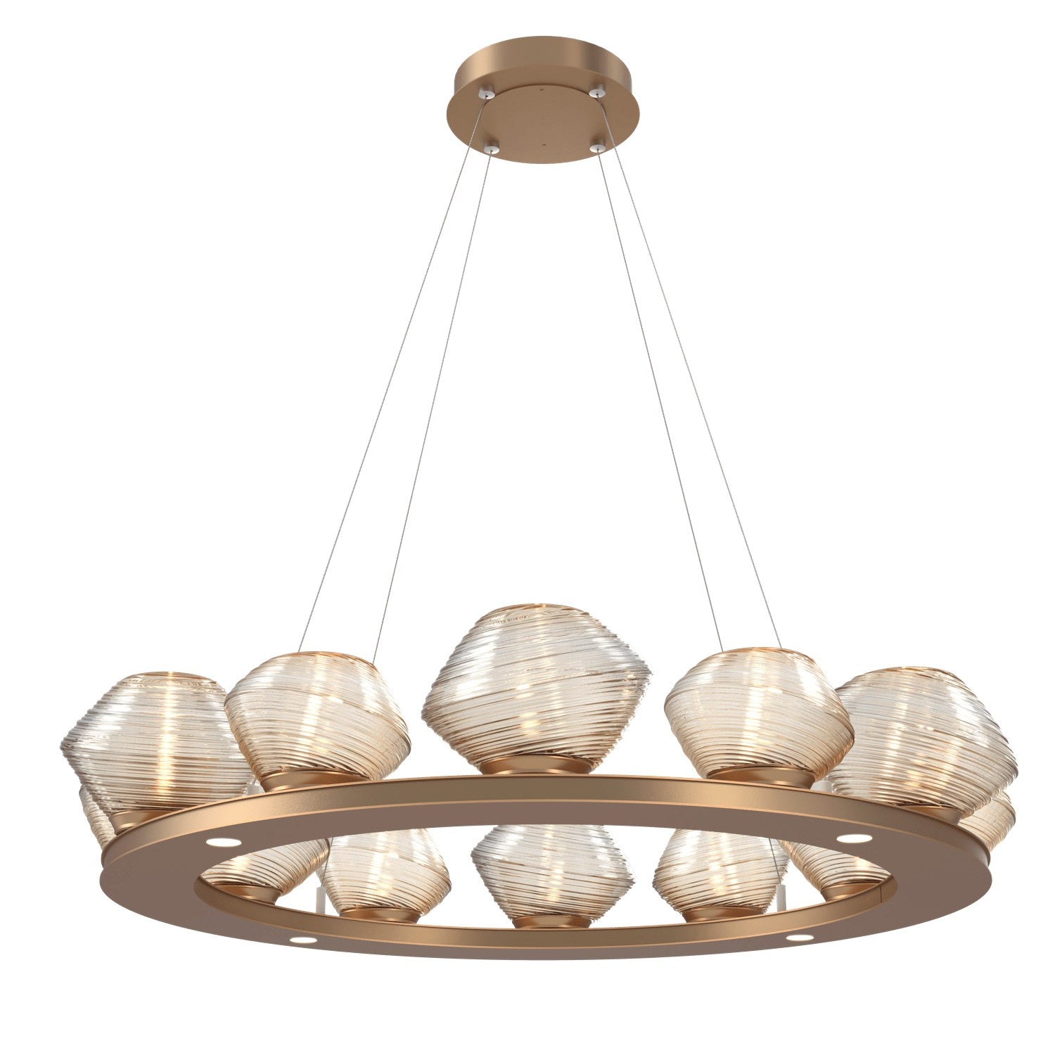 Hammerton Studio - CHB0089-0C-NB-A-CA1-L1 - LED Chandelier - Mesa - Novel Brass