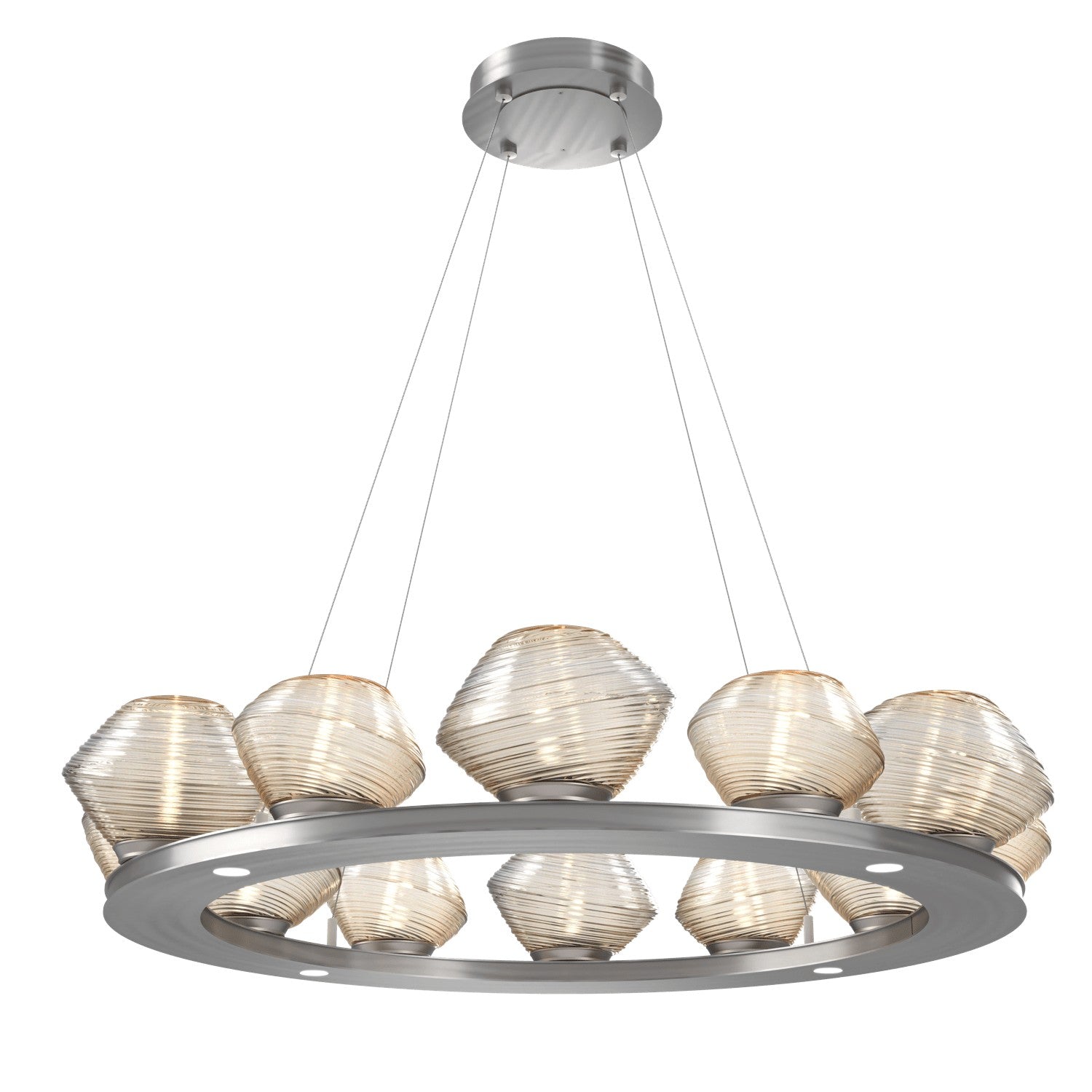 Hammerton Studio - CHB0089-0C-SN-A-CA1-L1 - LED Chandelier - Mesa - Satin Nickel