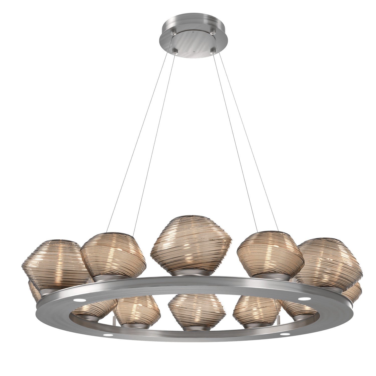 Hammerton Studio - CHB0089-0C-SN-B-CA1-L1 - LED Chandelier - Mesa - Satin Nickel