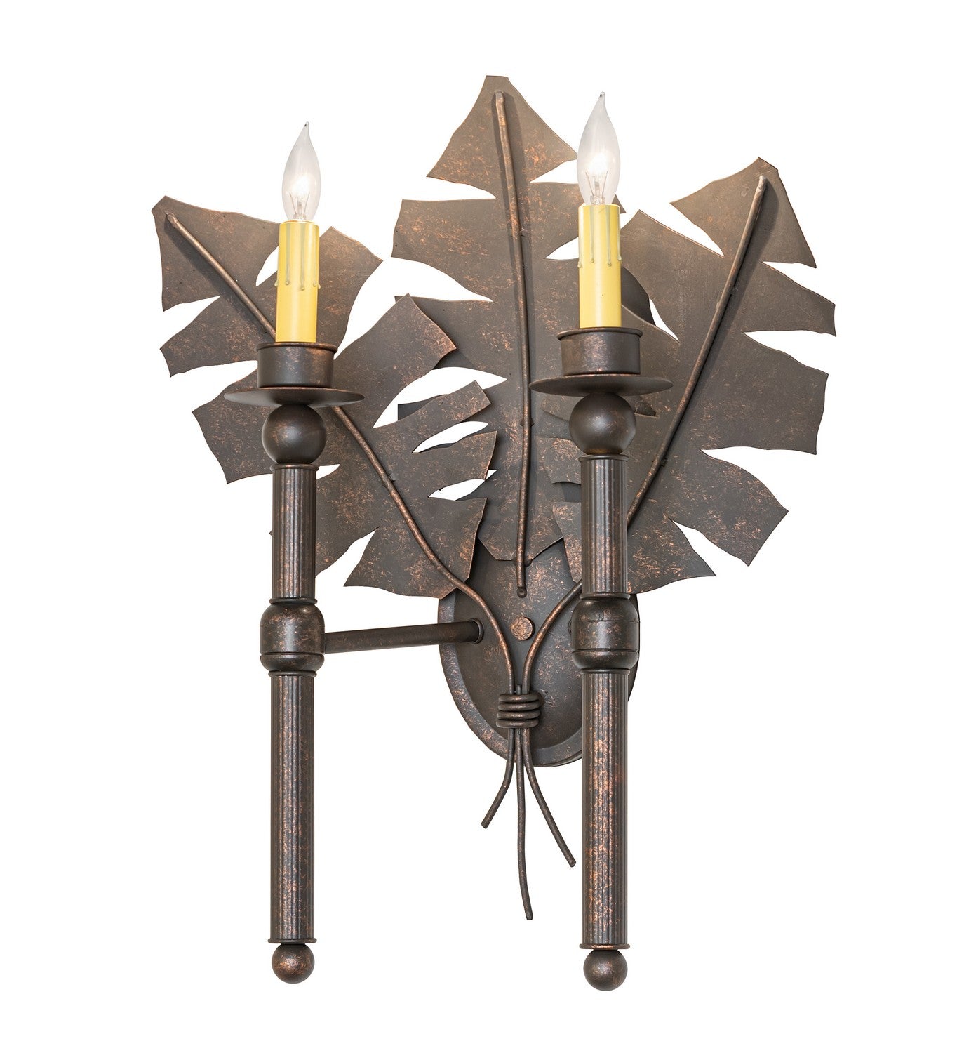 Meyda Tiffany - 120221 - Two Light Wall Sconce - Kassia - Gilded Tobacco