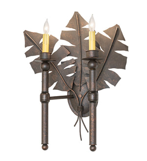 Meyda Tiffany - 120221 - Two Light Wall Sconce - Kassia - Gilded Tobacco