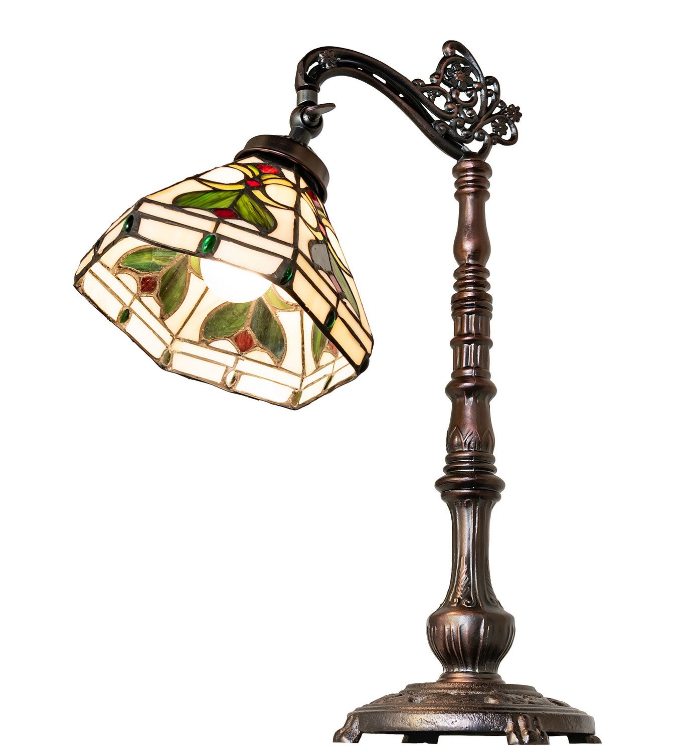 Meyda Tiffany - 244790 - One Light Table Lamp - Middleton - Mahogany Bronze