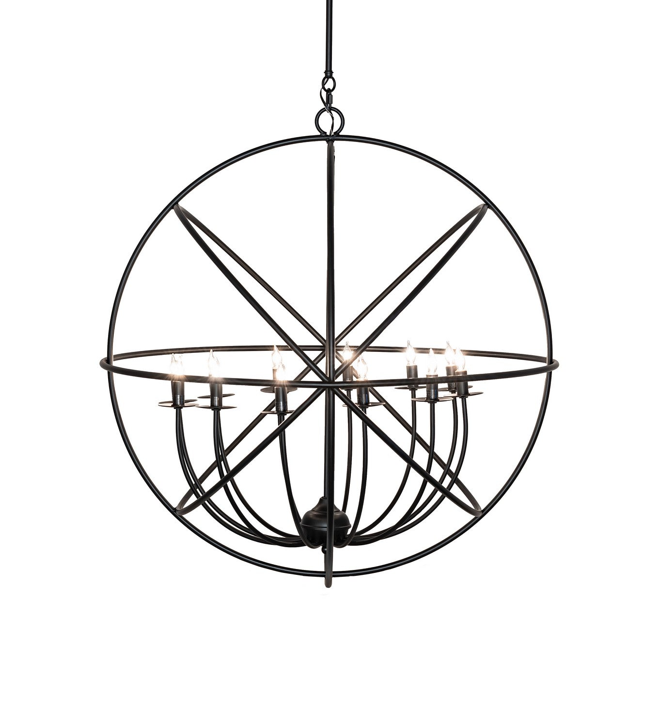 Meyda Tiffany - 247246 - 12 Light Chandelier - Atom Enerjisi - Solar Black