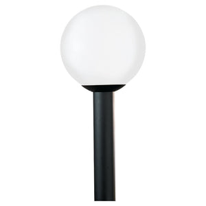 Generation Lighting. - 8254-68 - One Light Outdoor Post Lantern - Outdoor Globe - White Plastic