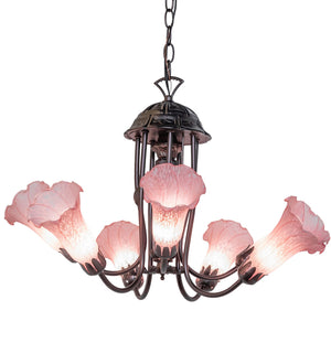 Meyda Tiffany - 251576 - Seven Light Chandelier - Pond Lily - Mahogany Bronze