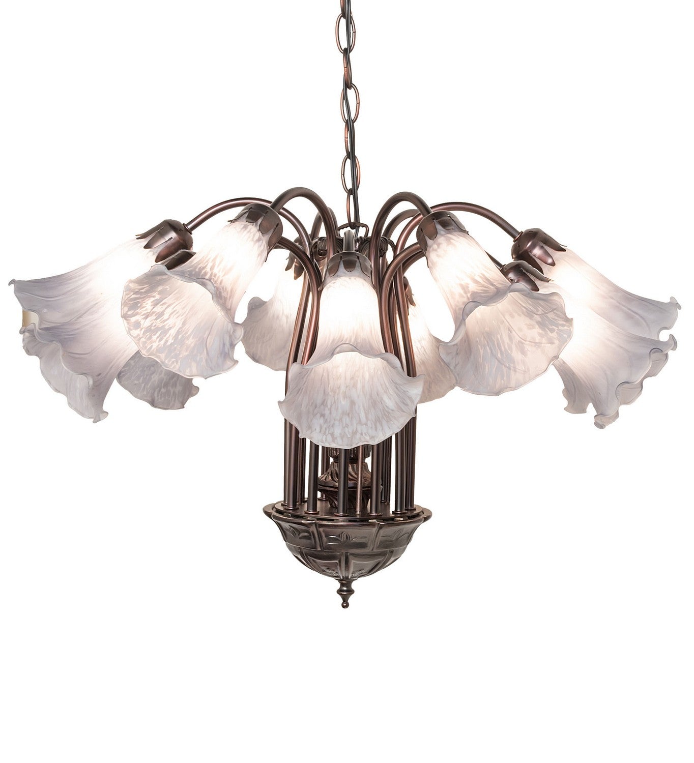 Meyda Tiffany - 251601 - 12 Light Chandelier - Gray - Mahogany Bronze