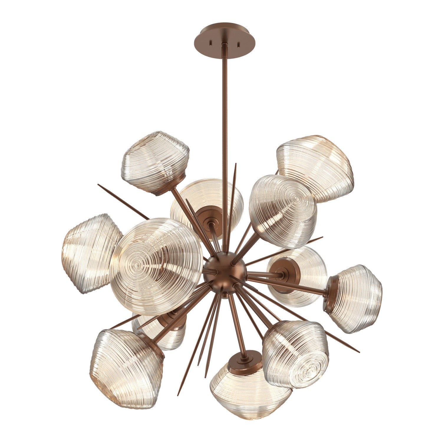 Hammerton Studio - CHB0089-0G-BB-A-001-L1 - LED Starburst - Mesa - Burnished Bronze