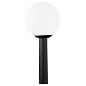 Generation Lighting. - 8252-68 - One Light Outdoor Post Lantern - Outdoor Globe - White Plastic