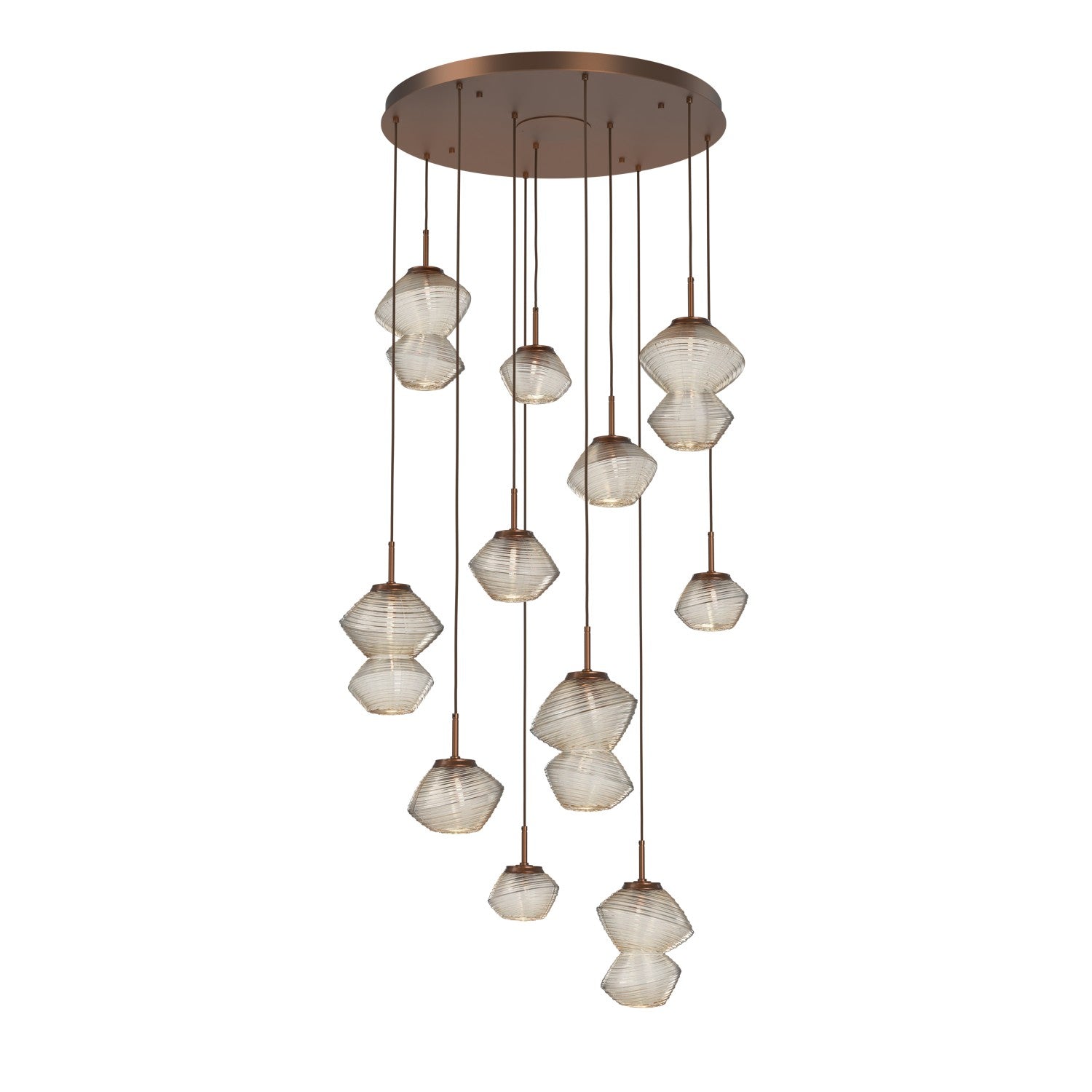 Hammerton Studio - CHB0089-11-BB-A-C01-L1 - LED Chandelier - Mesa - Burnished Bronze