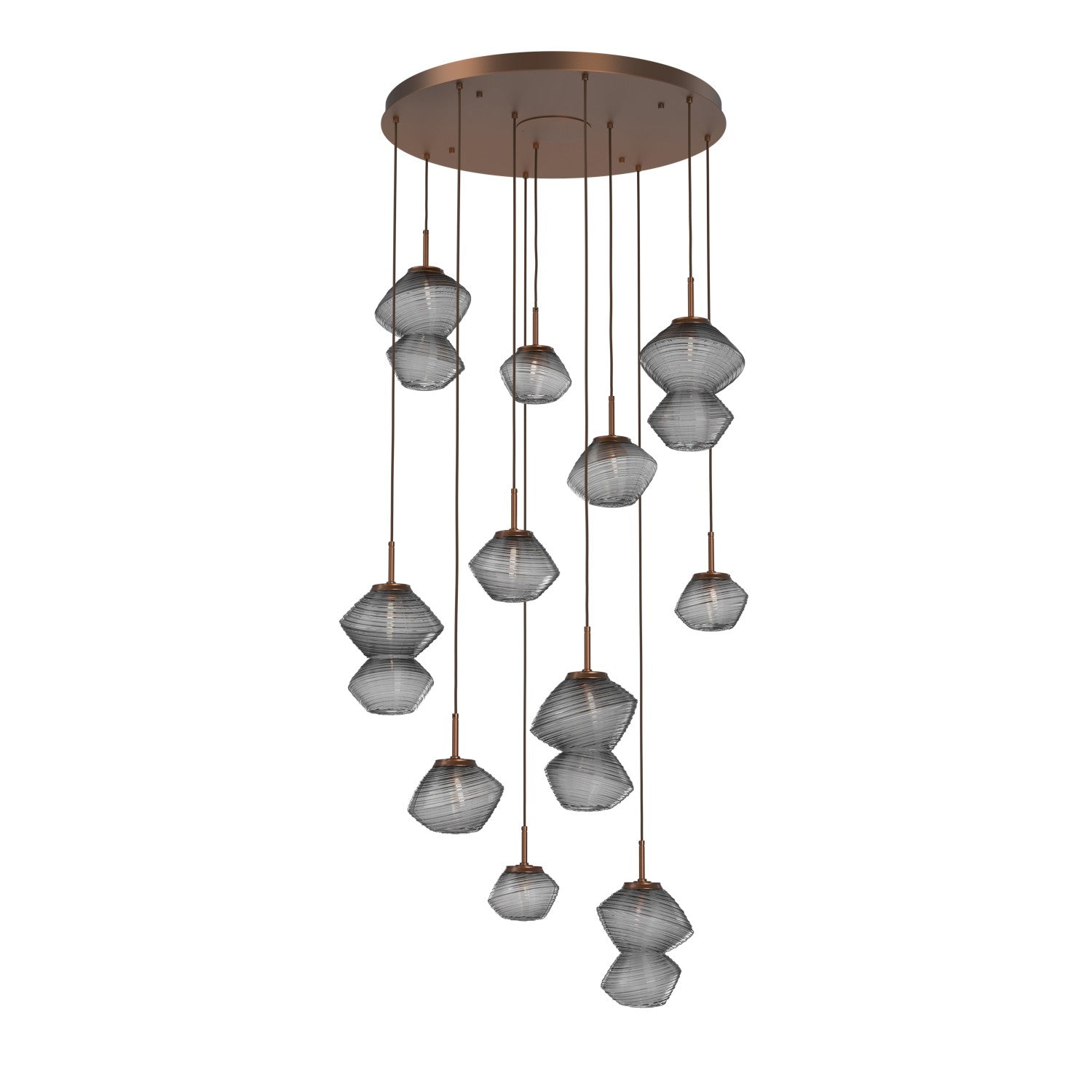 Hammerton Studio - CHB0089-11-BB-S-C01-L3 - LED Chandelier - Mesa - Burnished Bronze