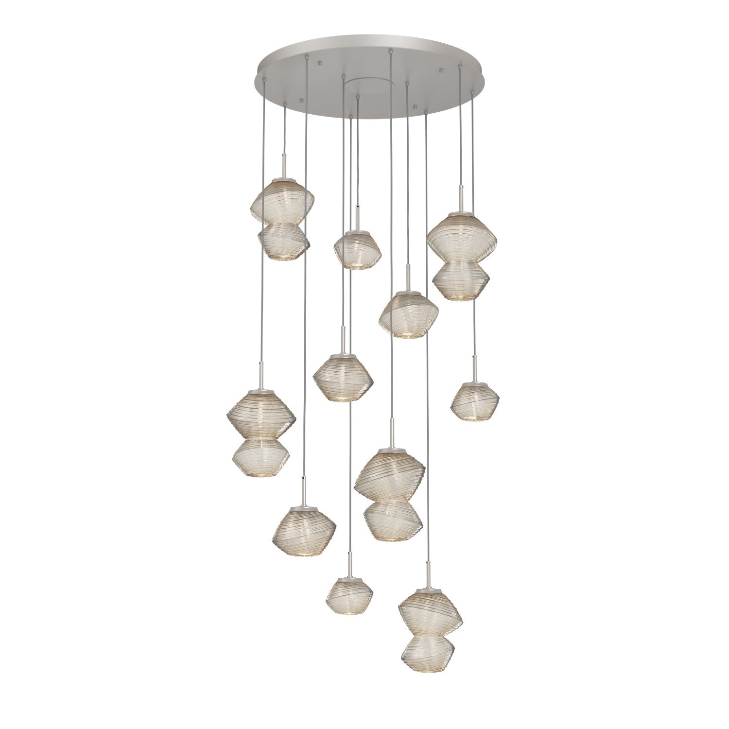 Hammerton Studio - CHB0089-11-BS-A-C01-L1 - LED Chandelier - Mesa - Beige Silver