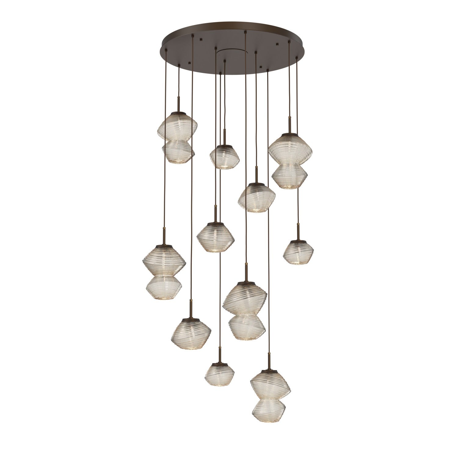 Hammerton Studio - CHB0089-11-FB-A-C01-L1 - LED Chandelier - Mesa - Flat Bronze