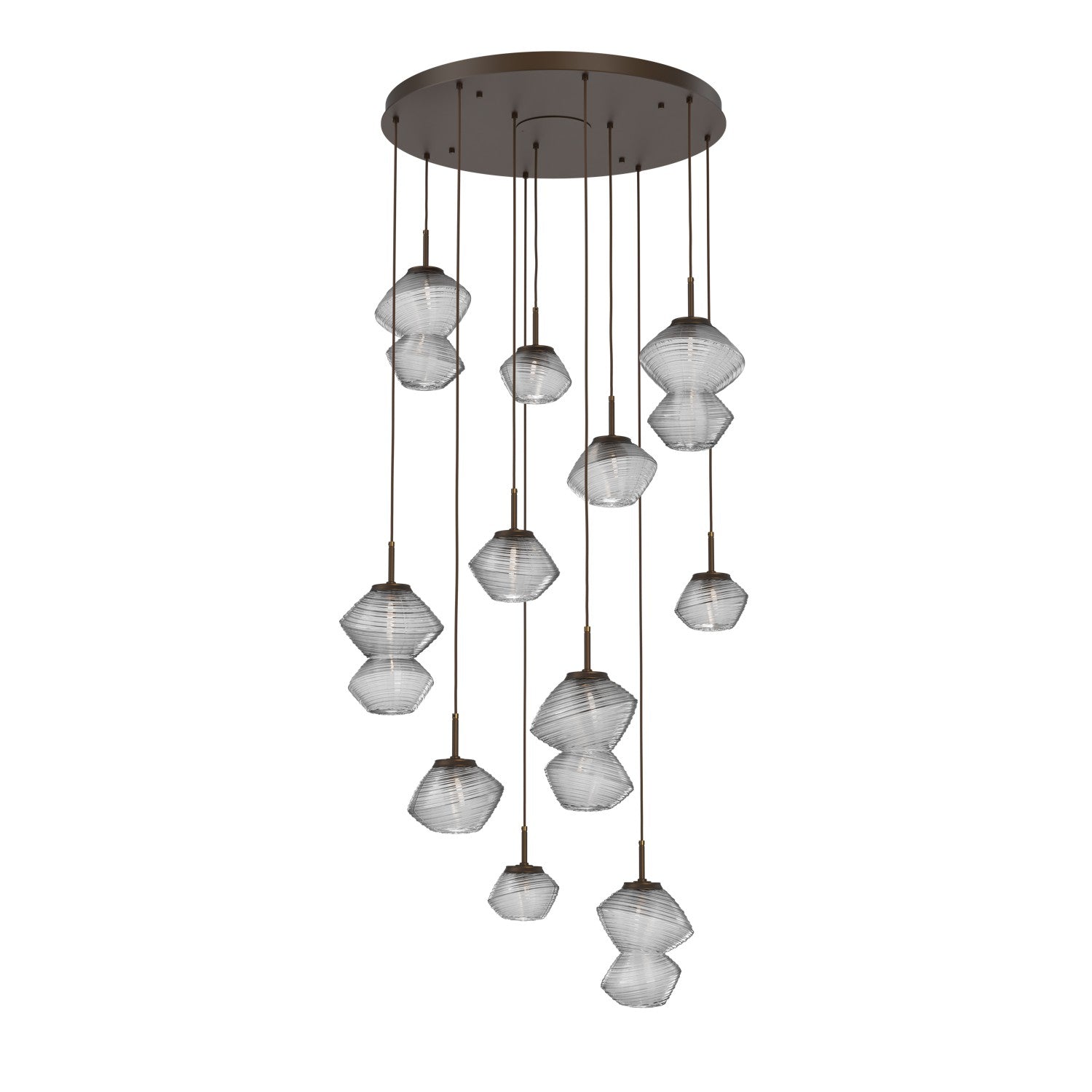 Hammerton Studio - CHB0089-11-FB-C-C01-L3 - LED Chandelier - Mesa - Flat Bronze