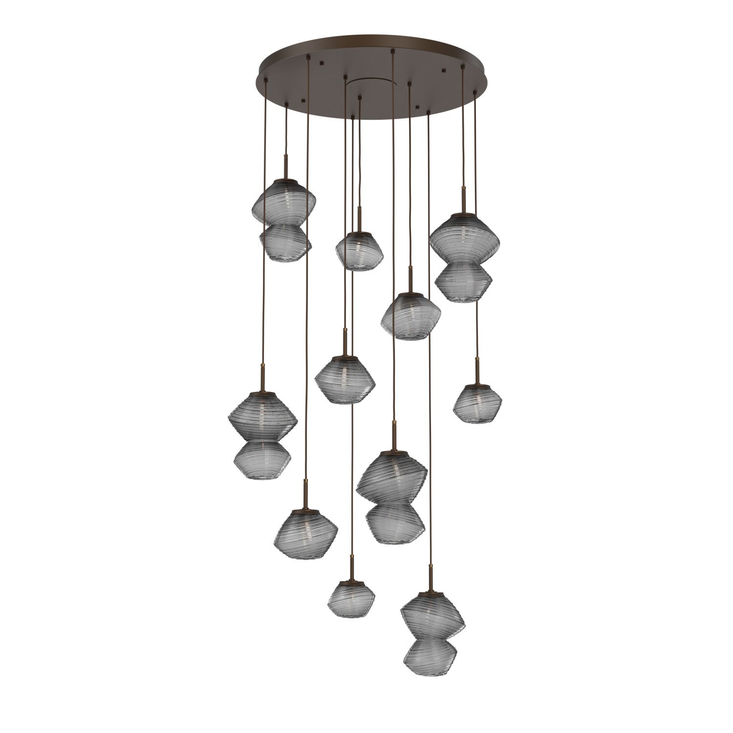 Hammerton Studio - CHB0089-11-FB-S-C01-L1 - LED Chandelier - Mesa - Flat Bronze