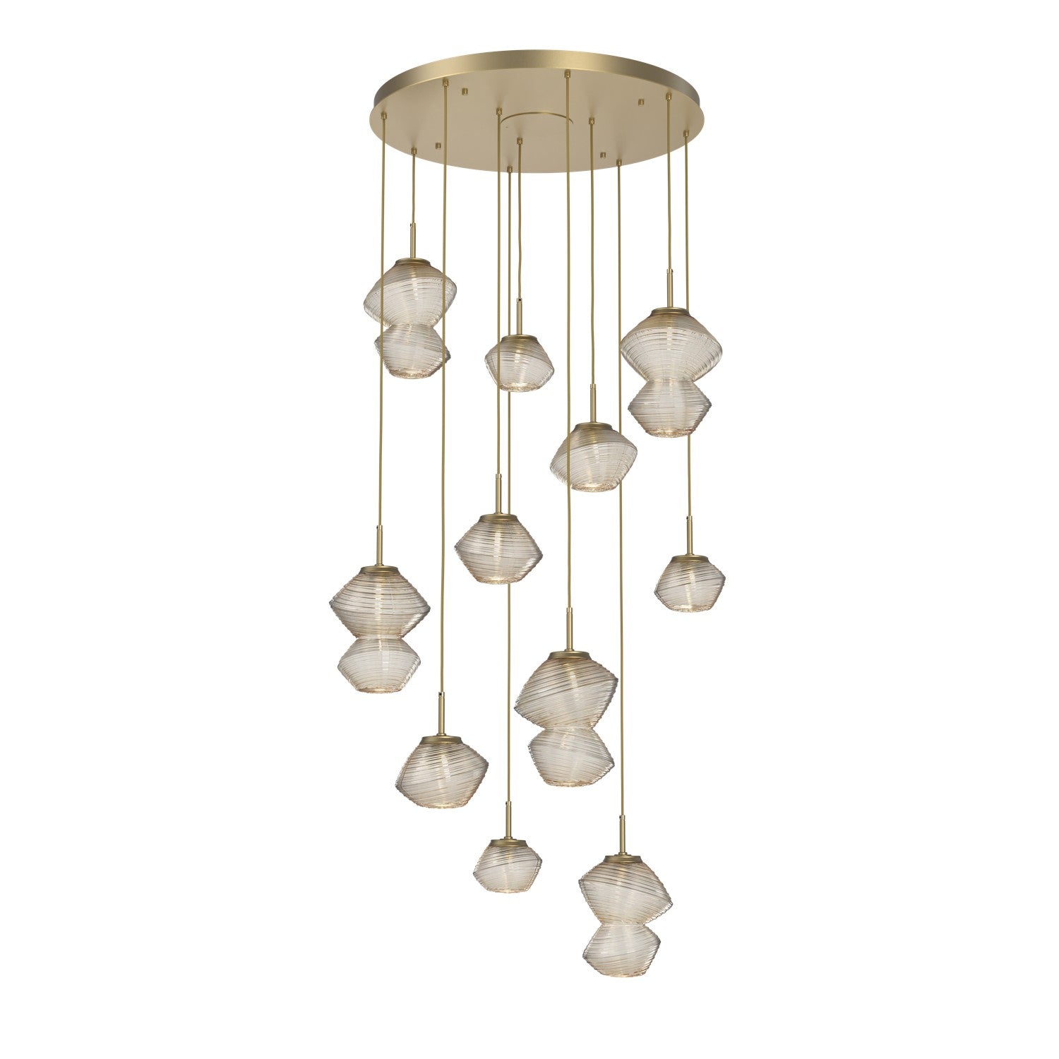 Hammerton Studio - CHB0089-11-GB-A-C01-L1 - LED Chandelier - Mesa - Gilded Brass