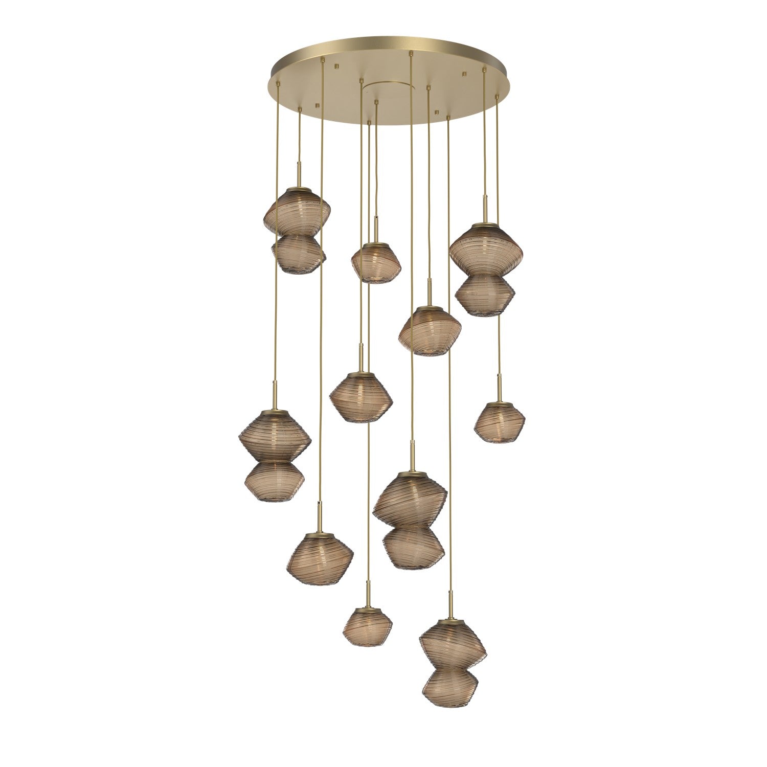 Hammerton Studio - CHB0089-11-GB-B-C01-L1 - LED Chandelier - Mesa - Gilded Brass