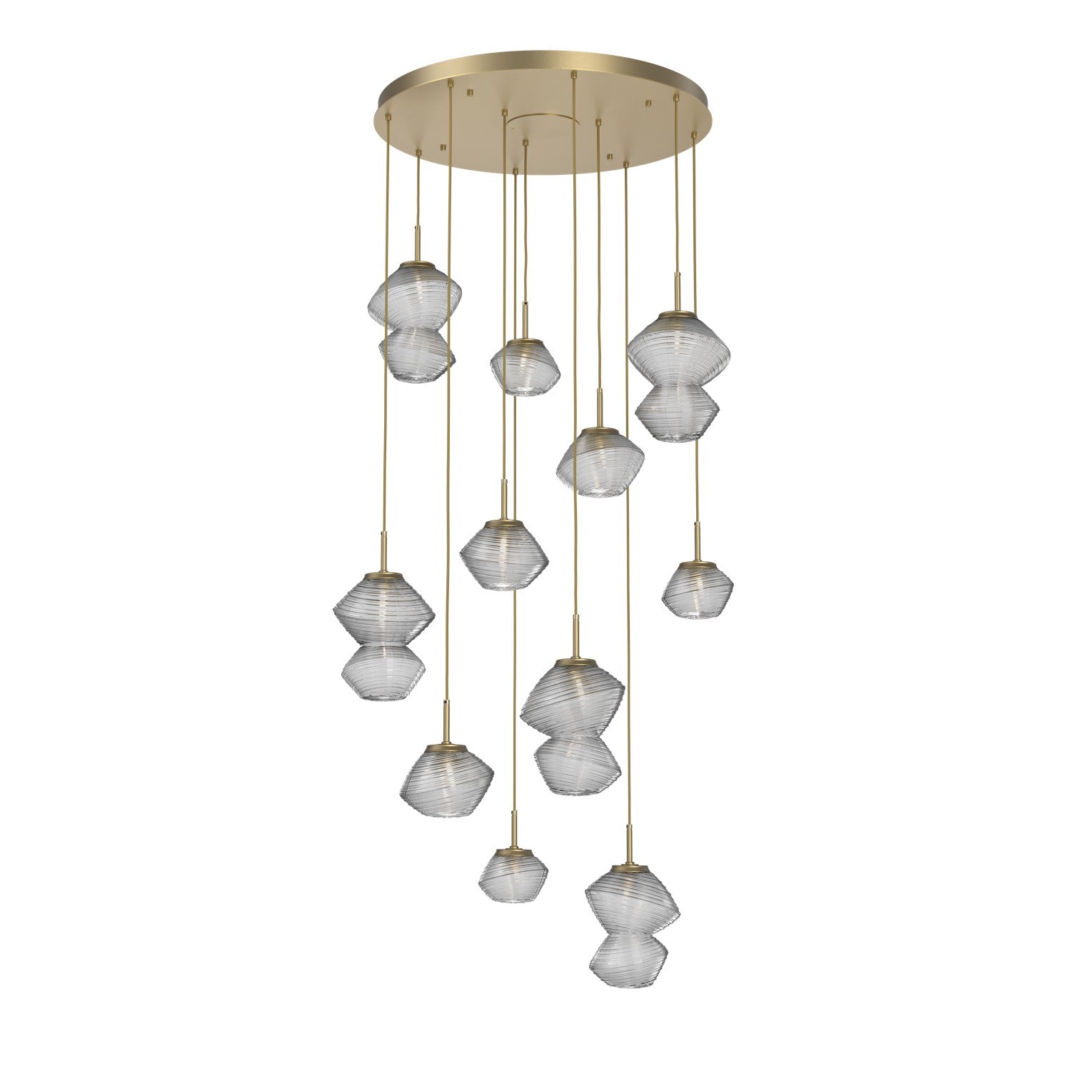 Hammerton Studio - CHB0089-11-GB-C-C01-L1 - LED Chandelier - Mesa - Gilded Brass