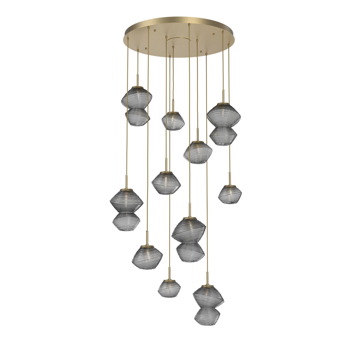 Hammerton Studio - CHB0089-11-GB-S-C01-L1 - LED Chandelier - Mesa - Gilded Brass