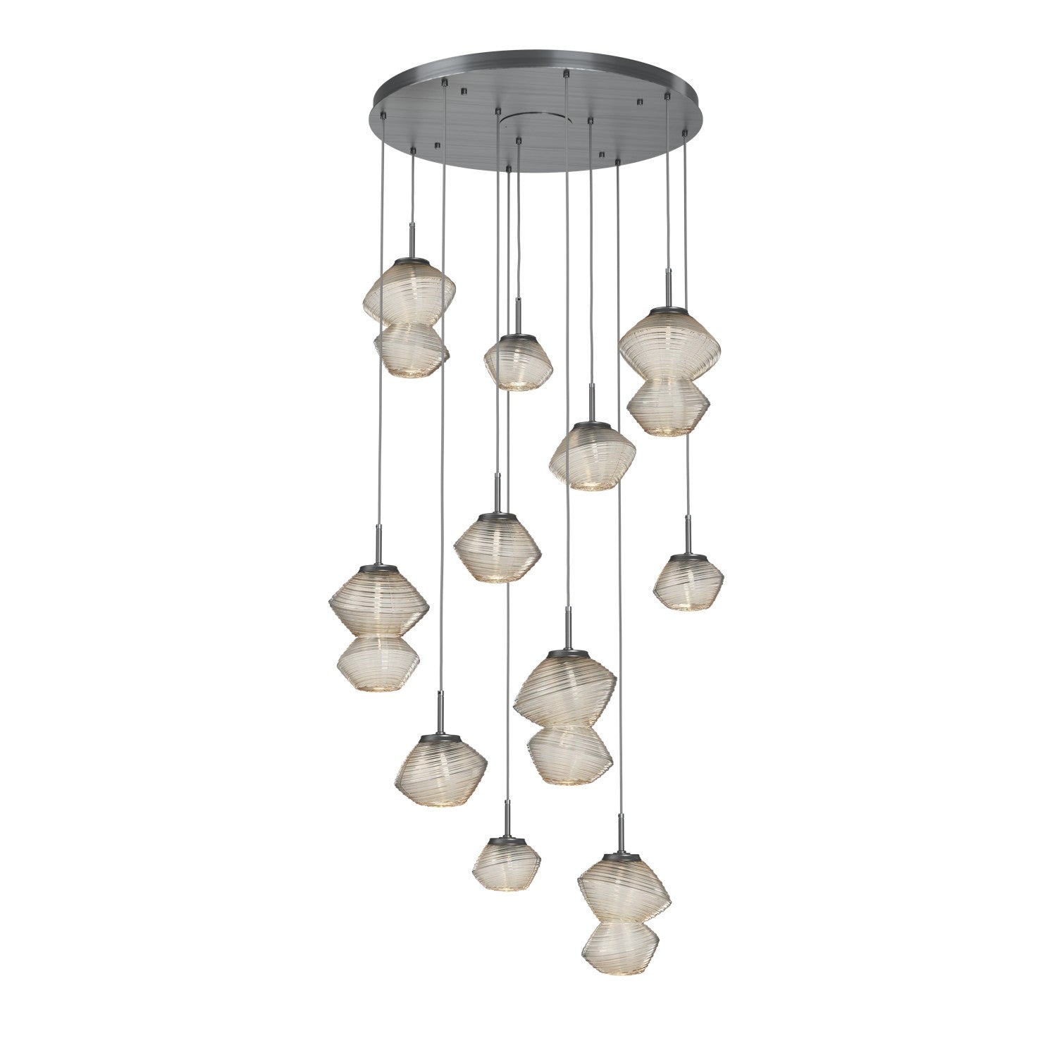 Hammerton Studio - CHB0089-11-GM-A-C01-L1 - LED Chandelier - Mesa - Gunmetal