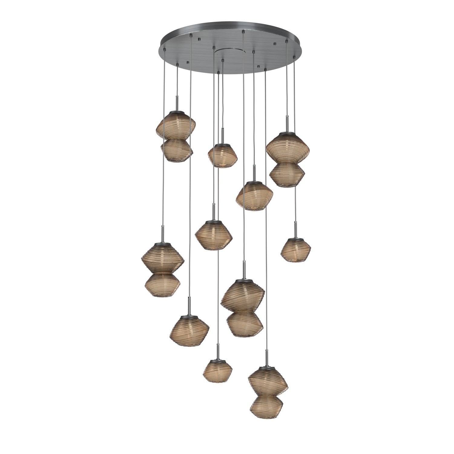 Hammerton Studio - CHB0089-11-GM-B-C01-L3 - LED Chandelier - Mesa - Gunmetal