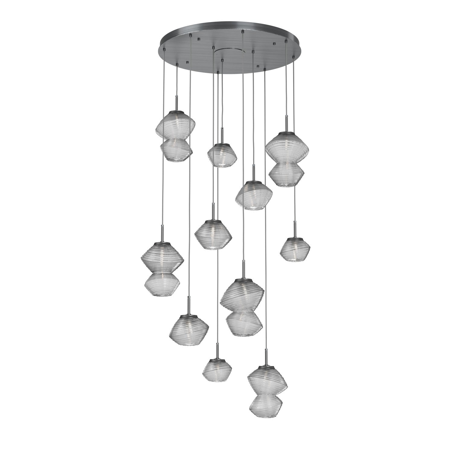 Hammerton Studio - CHB0089-11-GM-C-C01-L1 - LED Chandelier - Mesa - Gunmetal