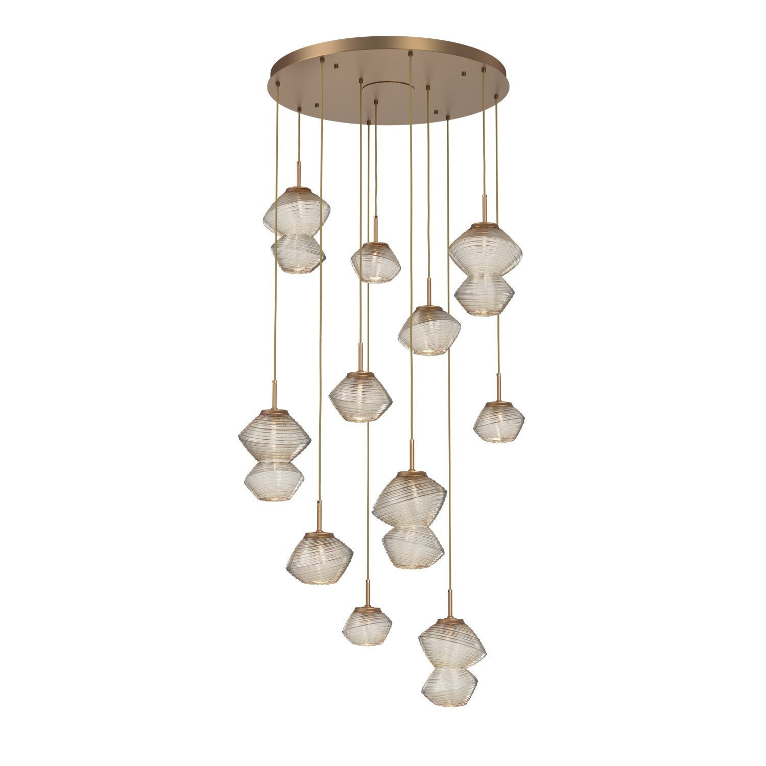 Hammerton Studio - CHB0089-11-NB-A-C01-L1 - LED Chandelier - Mesa - Novel Brass