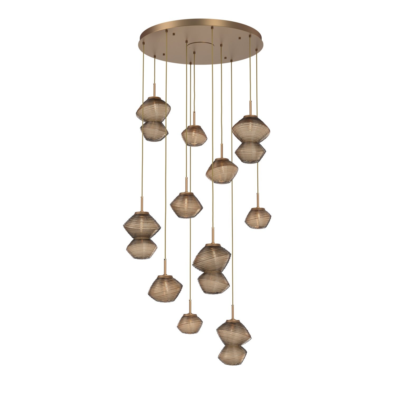 Hammerton Studio - CHB0089-11-NB-B-C01-L1 - LED Chandelier - Mesa - Novel Brass