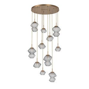 Hammerton Studio - CHB0089-11-NB-C-C01-L1 - LED Chandelier - Mesa - Novel Brass