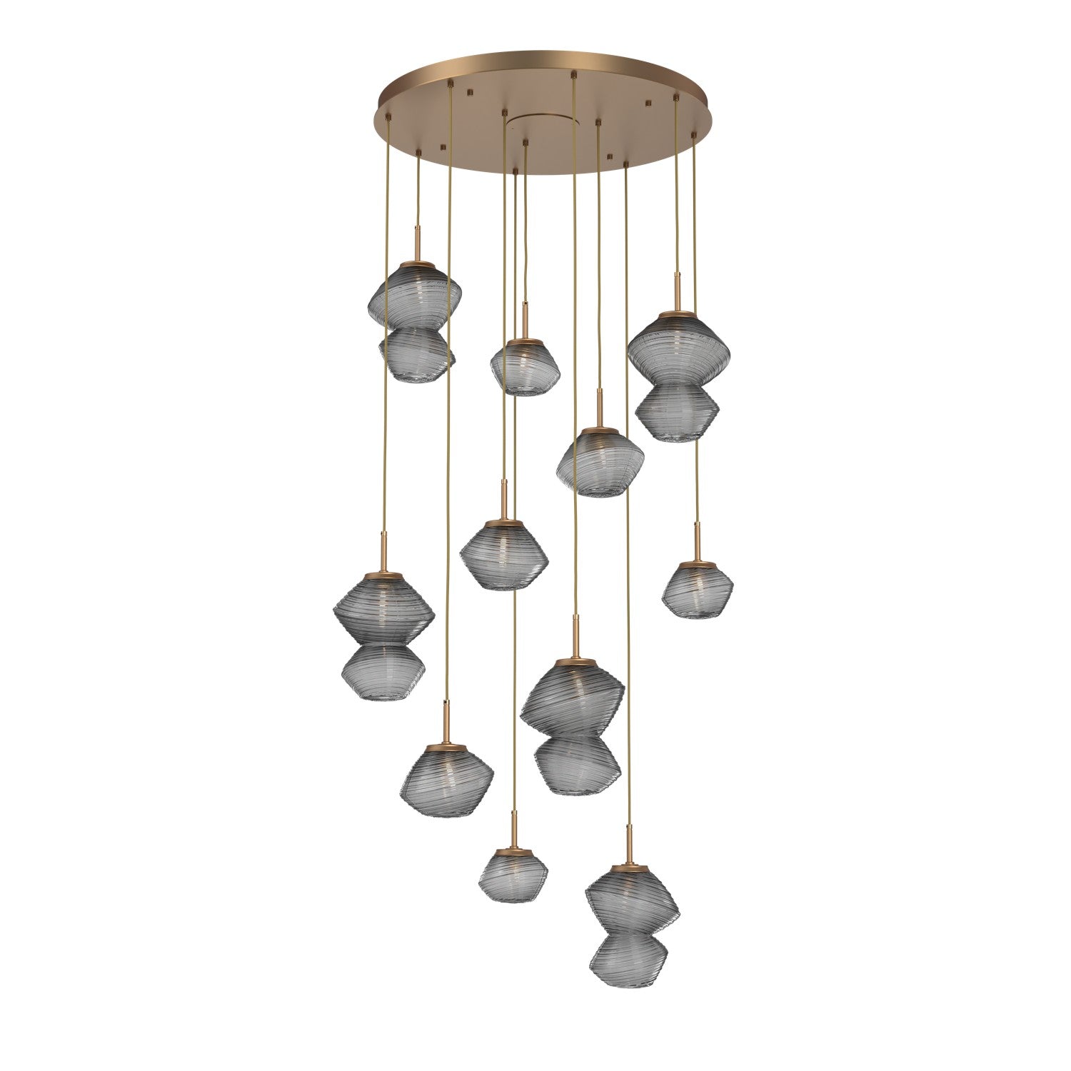 Hammerton Studio - CHB0089-11-NB-S-C01-L1 - LED Chandelier - Mesa - Novel Brass