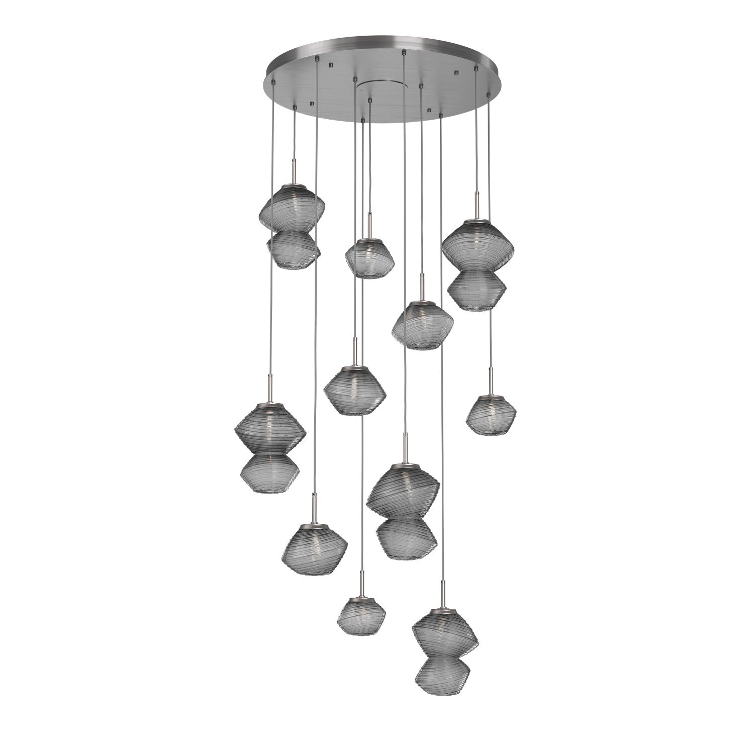 Hammerton Studio - CHB0089-11-SN-S-C01-L1 - LED Chandelier - Mesa - Satin Nickel