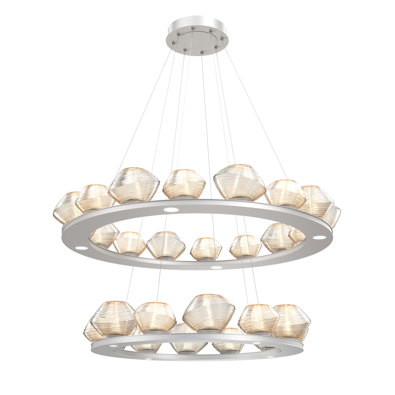 Hammerton Studio - CHB0089-2B-BS-A-CA1-L1 - LED Chandelier - Mesa - Beige Silver