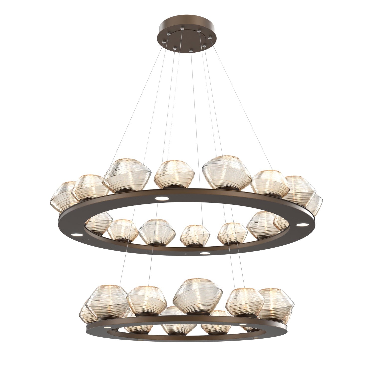 Hammerton Studio - CHB0089-2B-FB-A-CA1-L1 - LED Chandelier - Mesa - Flat Bronze