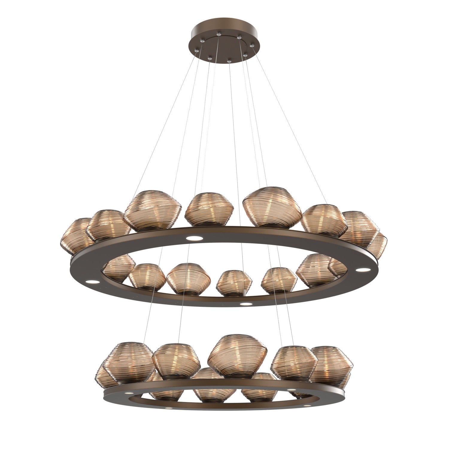 Hammerton Studio - CHB0089-2B-FB-B-CA1-L1 - LED Chandelier - Mesa - Flat Bronze