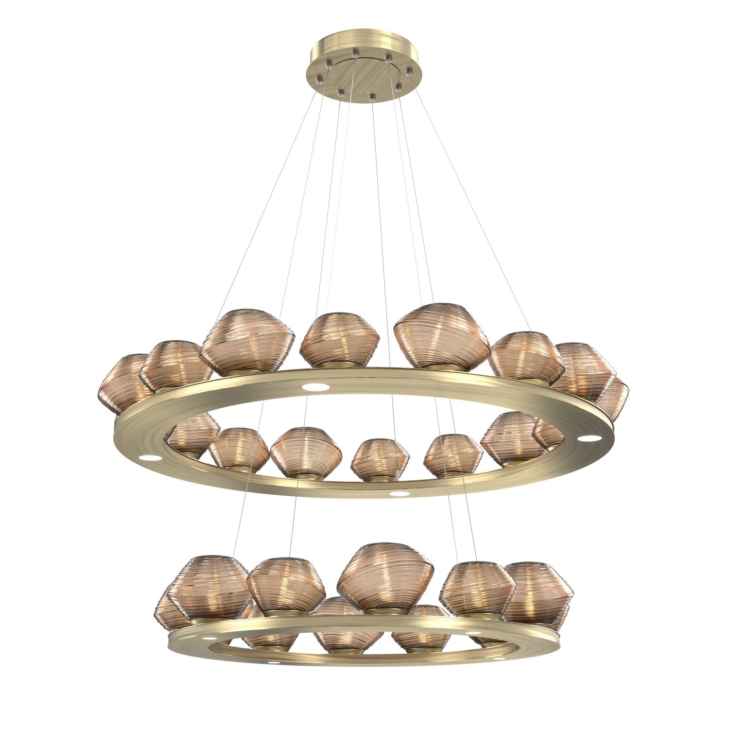 Hammerton Studio - CHB0089-2B-HB-B-CA1-L1 - LED Chandelier - Mesa - Heritage Brass