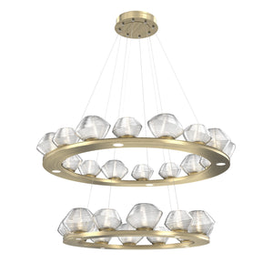 Hammerton Studio - CHB0089-2B-HB-C-CA1-L1 - LED Chandelier - Mesa - Heritage Brass