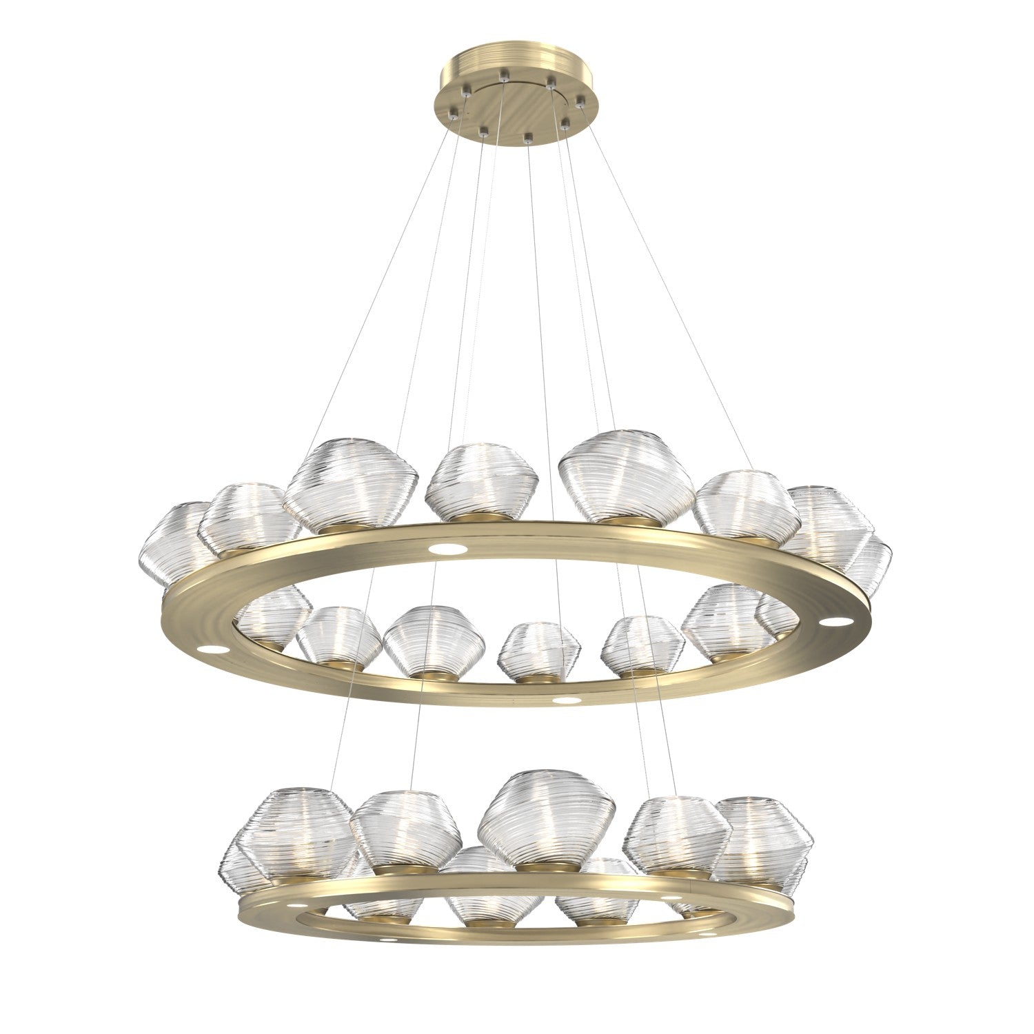 Hammerton Studio - CHB0089-2B-HB-C-CA1-L3 - LED Chandelier - Mesa - Heritage Brass