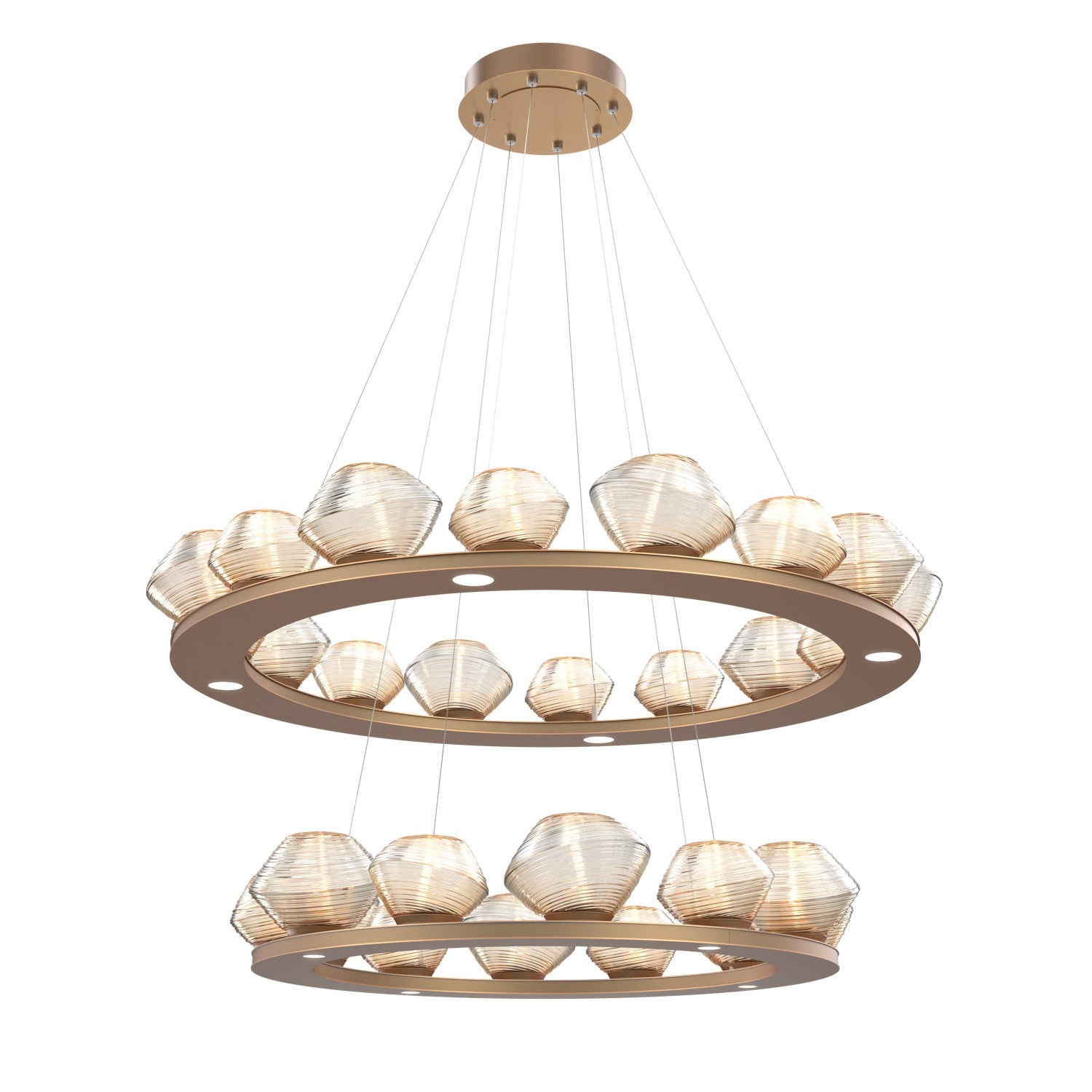 Hammerton Studio - CHB0089-2B-NB-A-CA1-L3 - LED Chandelier - Mesa - Novel Brass