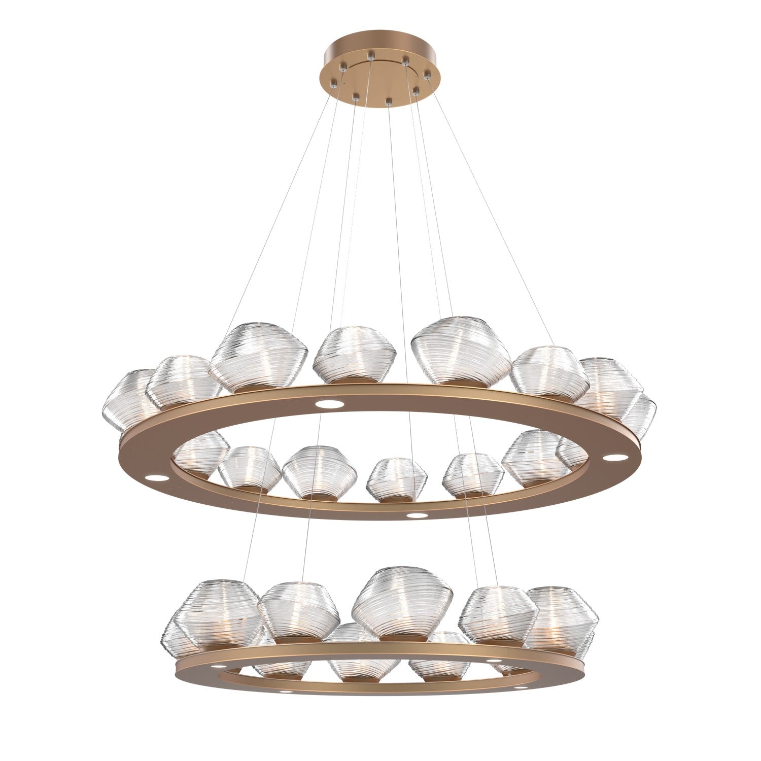 Hammerton Studio - CHB0089-2B-NB-C-CA1-L1 - LED Chandelier - Mesa - Novel Brass