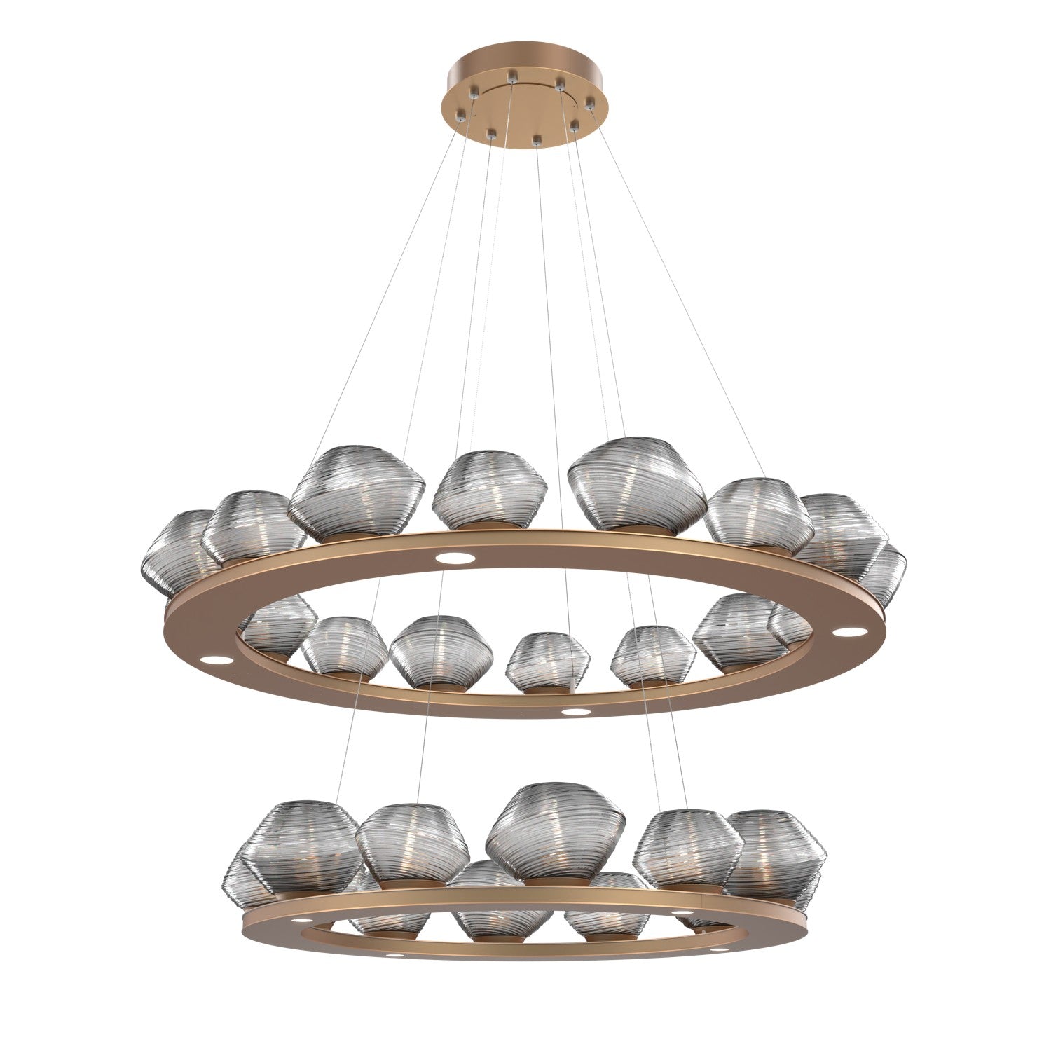 Hammerton Studio - CHB0089-2B-NB-S-CA1-L1 - LED Chandelier - Mesa - Novel Brass