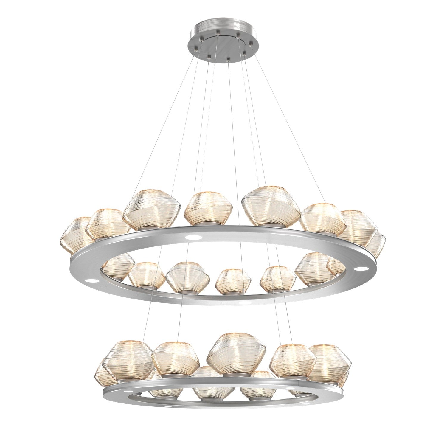 Hammerton Studio - CHB0089-2B-SN-A-CA1-L1 - LED Chandelier - Mesa - Satin Nickel