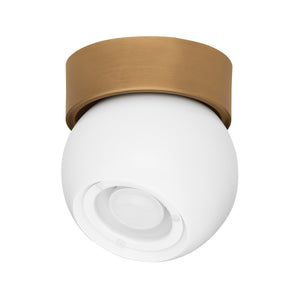 Troy Lighting - C1406-PBR/SWH - One Light Flush Mount - Odin - Patina Brass And Soft White