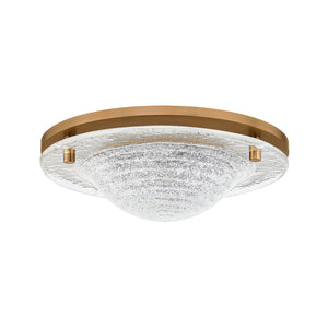 Troy Lighting - C2714-PBR - One Light Flush Mount - Halston - Patina Brass