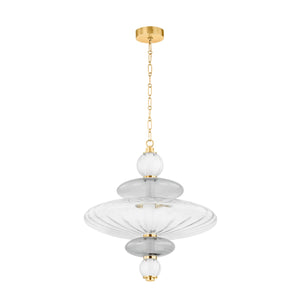 Hudson Valley - 2625-AGB - LED Pendant - Williams - Aged Brass