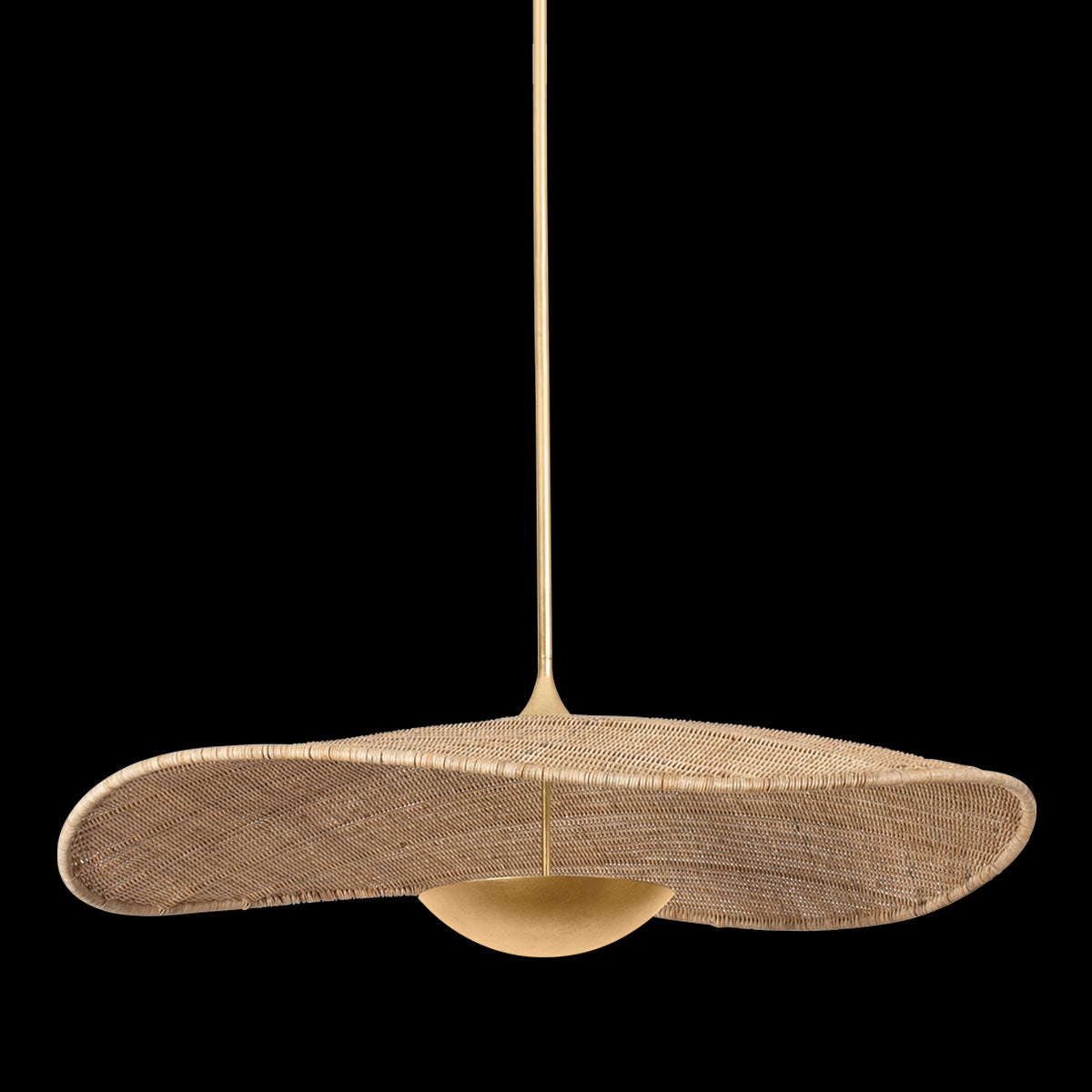 Hudson Valley - 4950-VGL - LED Pendant - Shiloh - Vintage Gold Leaf