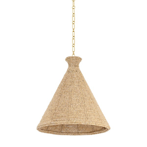 Hudson Valley - 5020-VGL - One Light Pendant - Tallman - Vintage Gold Leaf